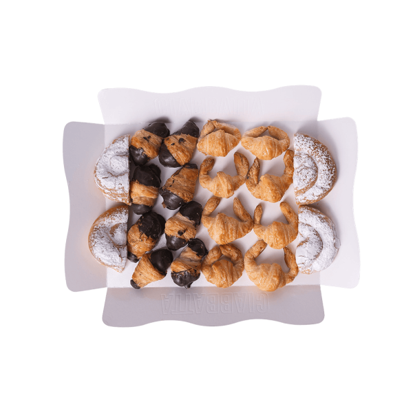 Bandeja mini croissants + ensaimadas